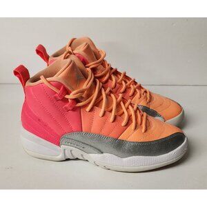 Air Jordan 12 Retro GS Sunrise Pink Sneakers Size 5Y